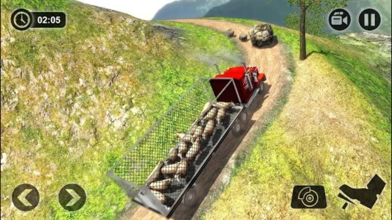 Farm Animal Real Tractor Truck Driving Transport Best Android GamePlay Walkthrough - YouTube