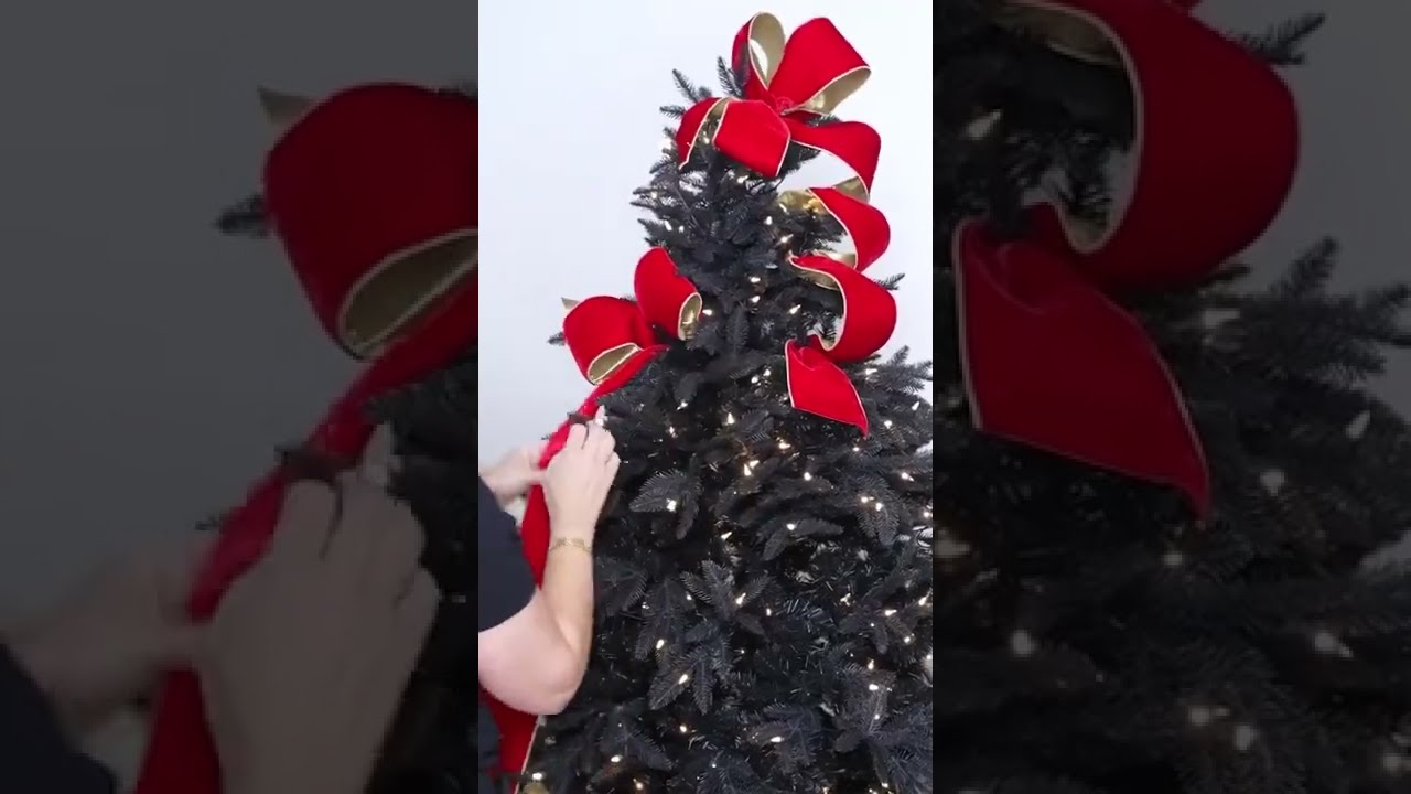 How to Decorate your Christmas Tree Professionally with Ribbons 