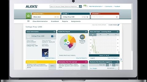 Chemistry 103 ALEKS sign up and getting started