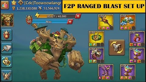 Lords Mobile - RANGED BLAST SET UP  -   F2P guide for optimized gears, heroes and familiars
