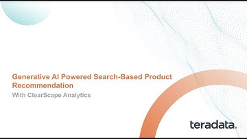 Generative AI Powered Search-Based Product Recommendation - ClearScape Analytics Experience Demo