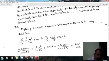 Kinematics and dynamics of flow (Q83) (Gate 2020 (ME-02) Fluid Mechanics & Machines)