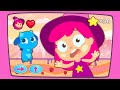 Oh no! Plum is stuck in a VIDEO GAME! - Witches &amp; Magic Cartoons for Kids