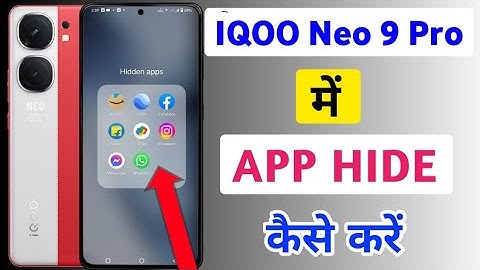 How To Hide Apps In IQOO Neo 9 Pro 