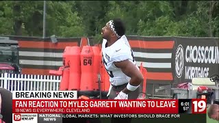 Myles Garrett requests trade from Cleveland Browns
