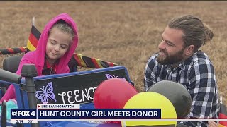 Quinlan girl meets German man who donated bone marrow that saved her life