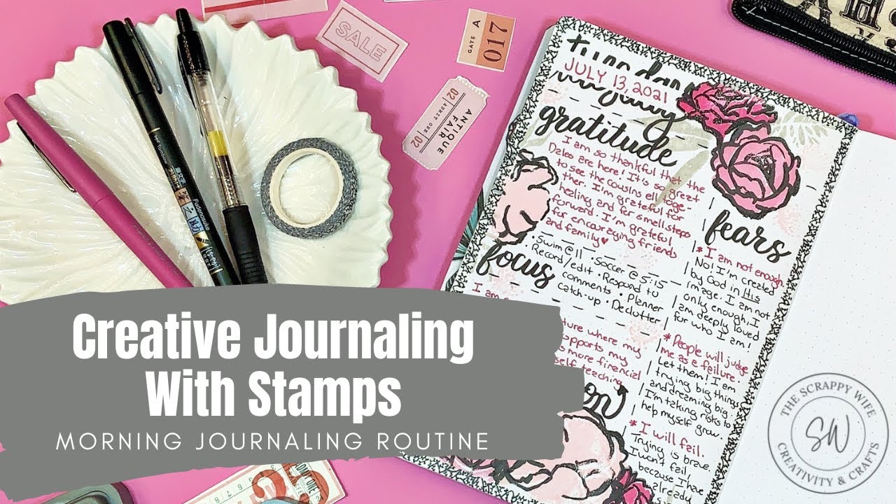 Morning Journaling With Stamps