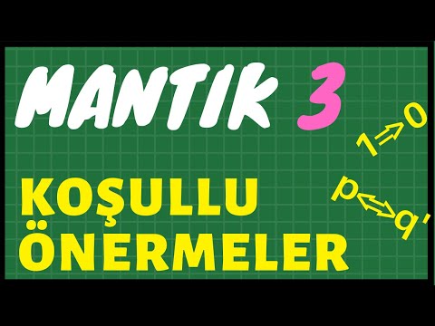 Video: Koşul önermesi nedir?