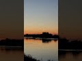Zachód Słońca nad rzeką. #sunset #sky #birds
