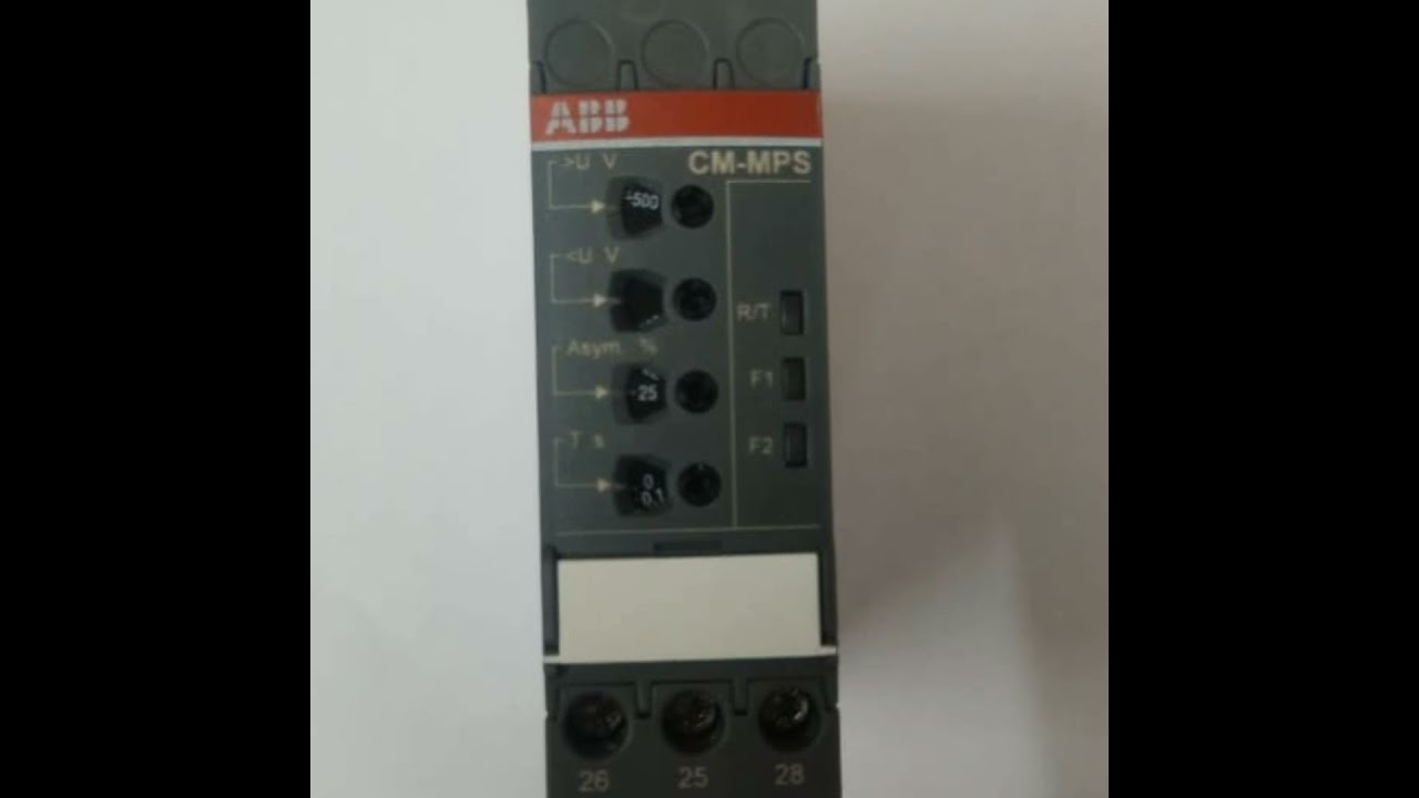 #MONITORING RELAY#3 PHASE RMS MONITORING RELAY#ABB#CM-MPS.41S#1SVR730884R3300#PRODUCT IMAGE