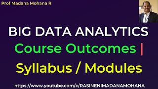 Famous BIG DATA ANALYTICS - Course Outcomes & Syllabus / Modules Overview Wealth
