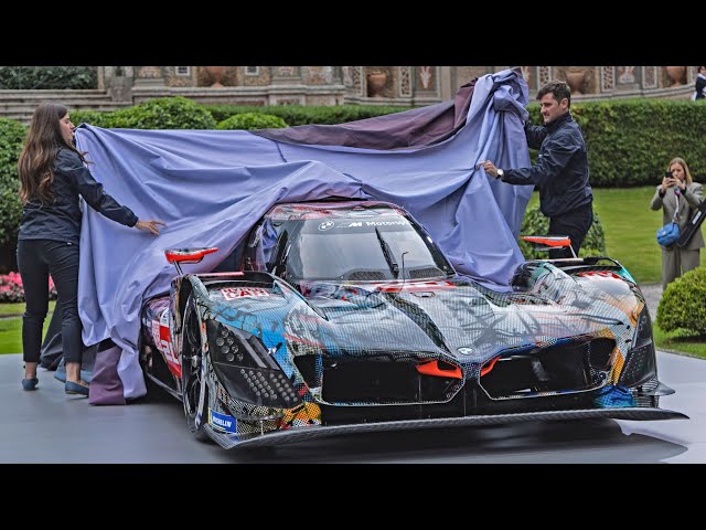 BMW M Hybrid V8 Art Car by Julie Mehretu class=