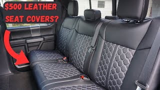 Are These $500 Leather Seats Worth It? Kustom Interior F150 Black Honeycomb Leather Seats