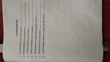 content of financial accounting of sem 2 #bbmku #jharkhand #2022