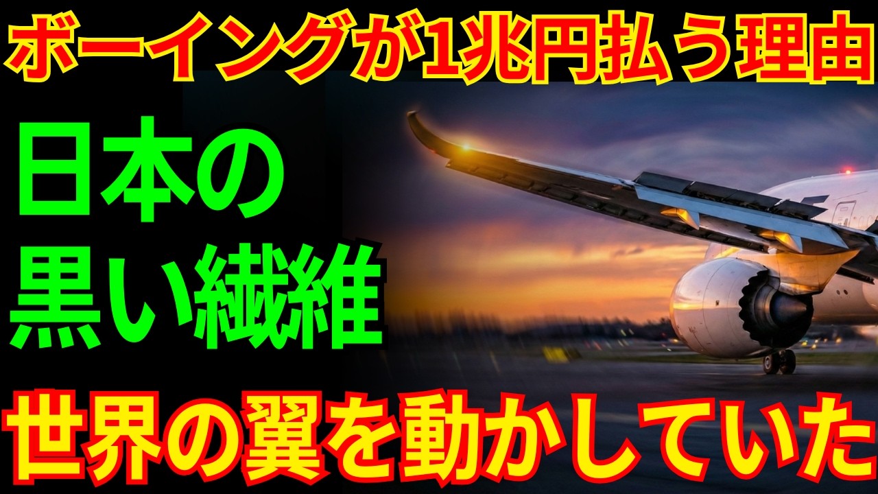 【衝撃】ボーイングが日本の繊維メーカーに1兆円払い続ける理由。世界の翼を動かしているのは愛知の工場だった