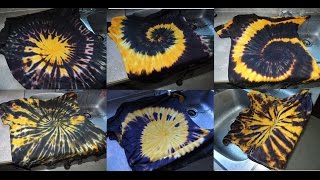 The spiral... a favorite spin, easiest spin... but how we apply dye
makes h u g e difference. six application techniques offered here, and
quick ...