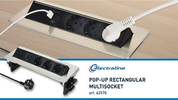 Electraline Pop-Up Rectangular Multisocket, art. 62570