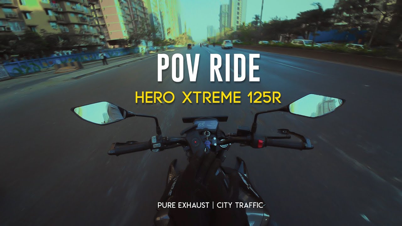 Xtreme 125R POV RIDE 🚀🔥| Pure Exhaust Sound 🔊| City Traffic
