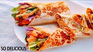 Chicken Tikka Wraps Recipe By The Foodie Girl Sooper Easy & Delicious | Chicken Tortilla Wraps