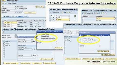 SAP MM session29 PR- Release Procedure