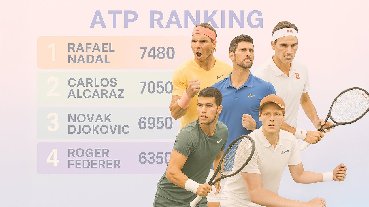 Atp R Ranking ATP Masculino / Men's ATP Rankings - YouTube