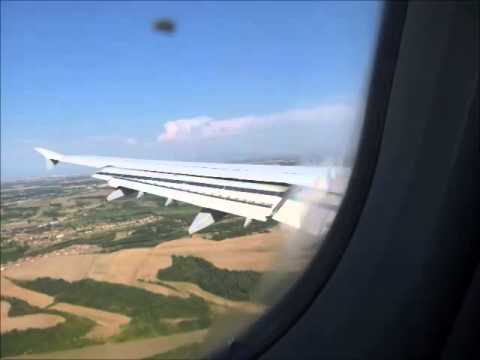 Von Frankfurt Fra Nach Rom Fco Flug Uber Den Gotthard Und Landung Youtube