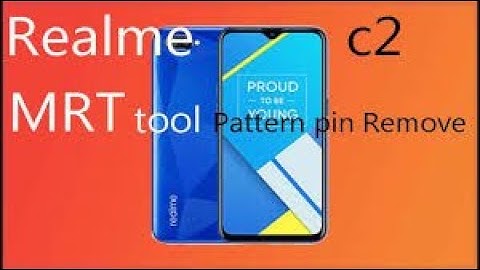 Realme Rmx 1941 C2 Pattern @ Frp Unlock Mrt Connect Usb 1 Click  Done MRT NEW Update 2.71   2021