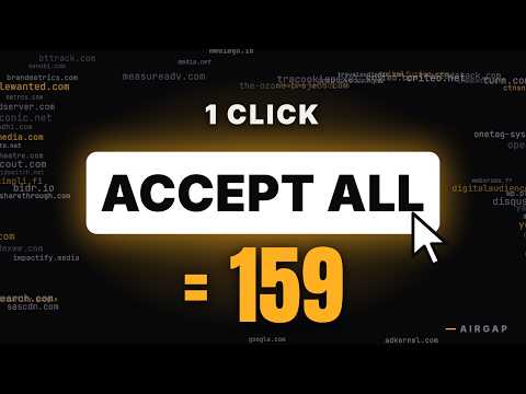 I Clicked "Accept All." 159 Domains Showed Up