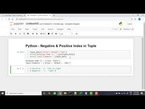 154 Python   Negative & Positive Index in Tuple
