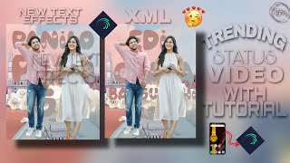 how to edit new trendng lyrics video with tutorial Alight motion app ||new text animation in Telugu screenshot 4