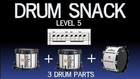 Drum Snack : Accents exercise with 3 Drum Parts