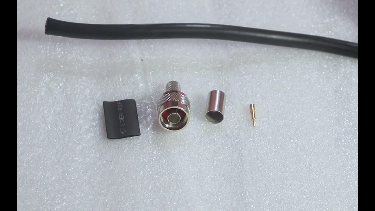 How to Make N Type Connector to RF Coaxial Cable 400, 200, RG8, RG213