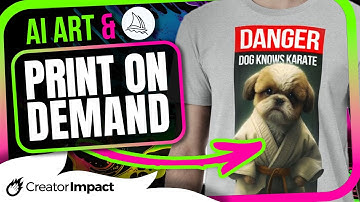 Sell AI Art on Print on Demand platforms for PASSIVE INCOME (My Process)