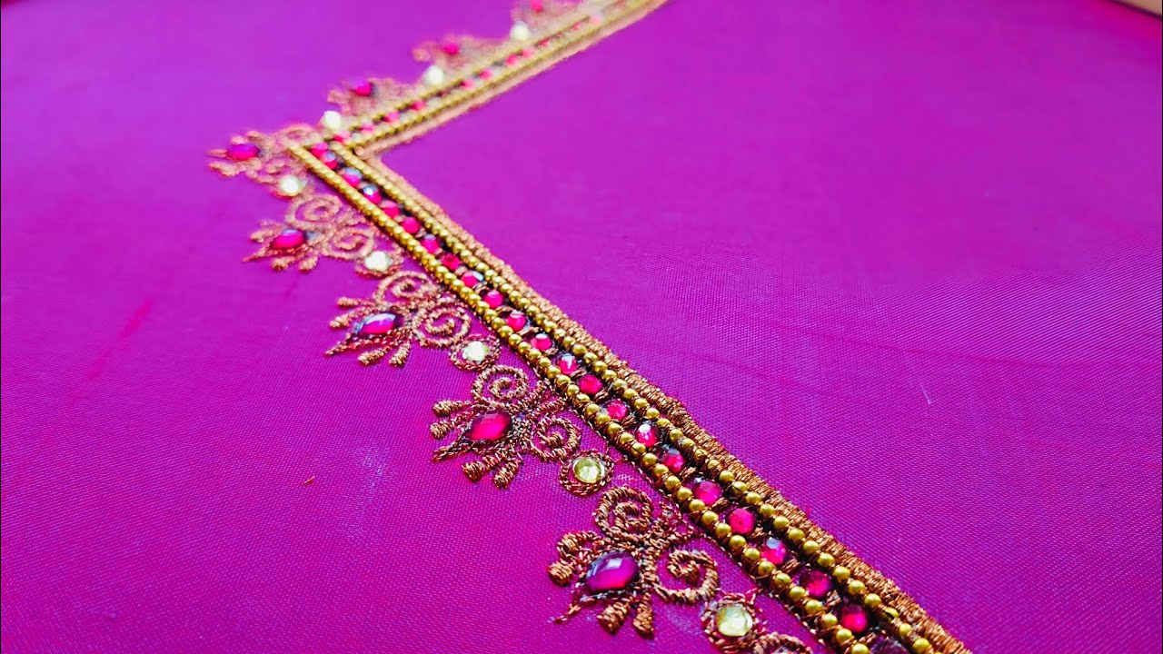 💎 Satisfying Embroidery Process You’ll Want to Watch Twice ☝️ this is machine😍 embroidery🎉