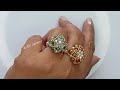 Big Fat Indian Wedding Ring/Beaded Jewellery making Easy Tutorial Diy