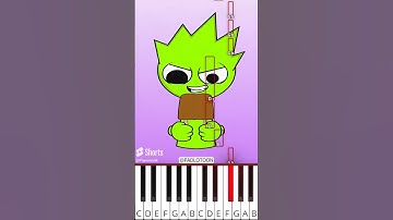 OWAKCX | Wenda | Gray ? Sprunki animation #incrediboxsprunki (@PADLOTOON) - Octave Piano Tutorial