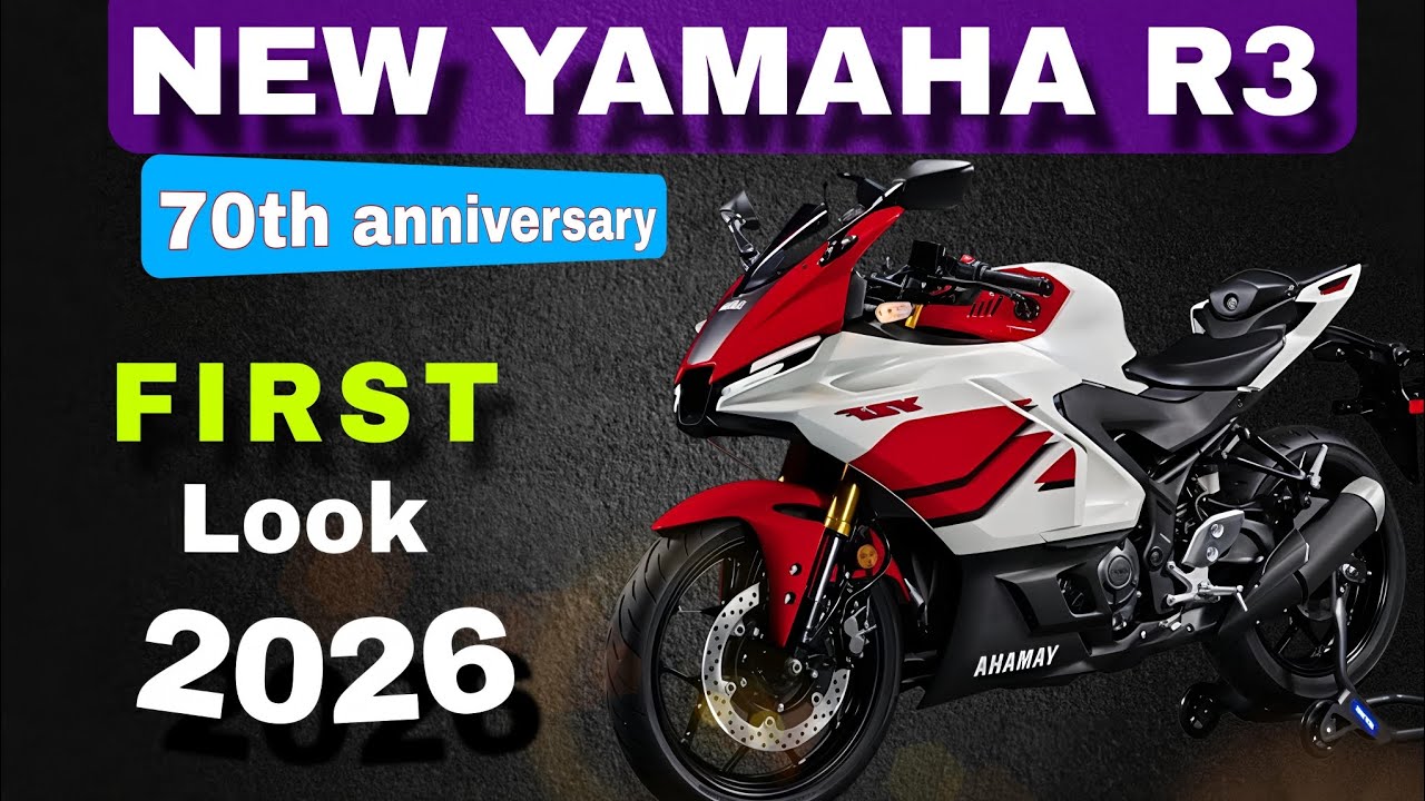 “Yamaha R3 70th Anniversary 😍 Limited Edition Look | Full Details & Real-Life Walkaround!”