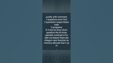 Cs201 Final Term Preparation # Imp Points #Imp Question #Imp Highlights