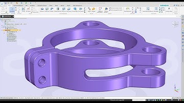 Solid Edge Tutorial #8 - Tube Clamp