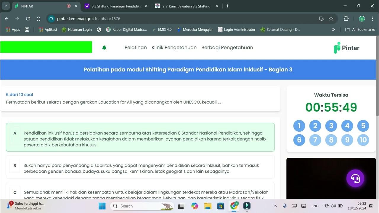 Jawaban: Modul 3.3 Bagian 3, Paradigma Baru Pendidikan Islam Inklusif
