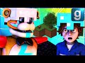 Gmod FNAF | Glamrock Freddy And Gregory Get Trapped In Minecraft Skyblock!