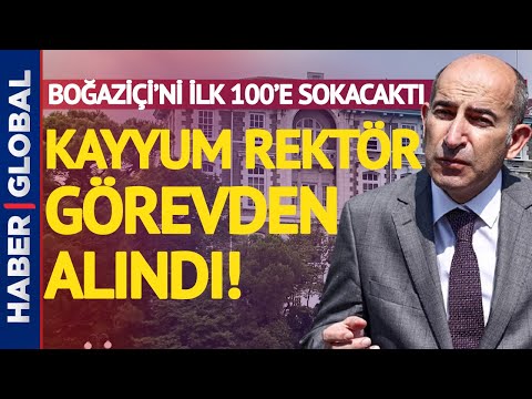 Boğaziçi'nde Rektör Melih Bulu Görevden Alındı!