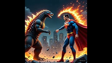 Superman vs Godzilla #superman #video #fyp
