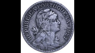 Portugal 1 escudo, 1927Coin Coins Money