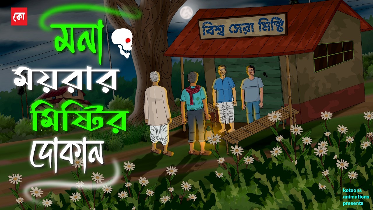 Mona Moyrar Mistir Dokan - Bhuter Golpo | Animated Horror Story | A Haunted Sweet Shop | Kotoons