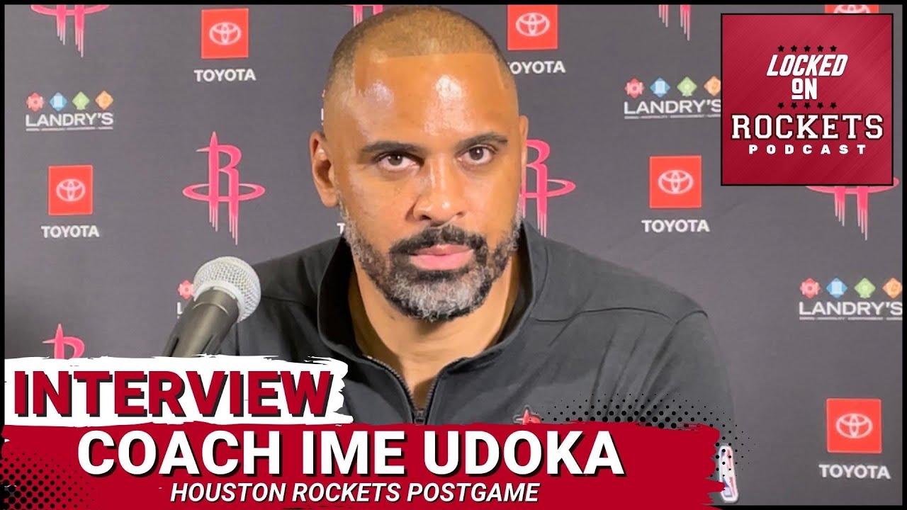 Ime Udoka Postgame Houston Rockets Vs Orlando Magic 20232024 NBA