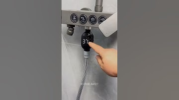 Digital faucet thermometer, water temperature display, faucet safety gadget#kitchengadget