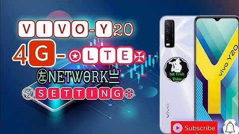 ViVo Y20 4G- LTE network settings