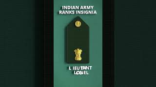 Indian army rank insignia #Army #Insignia