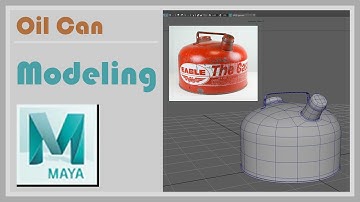 Oil can, modeling in Autodesk Maya 2018